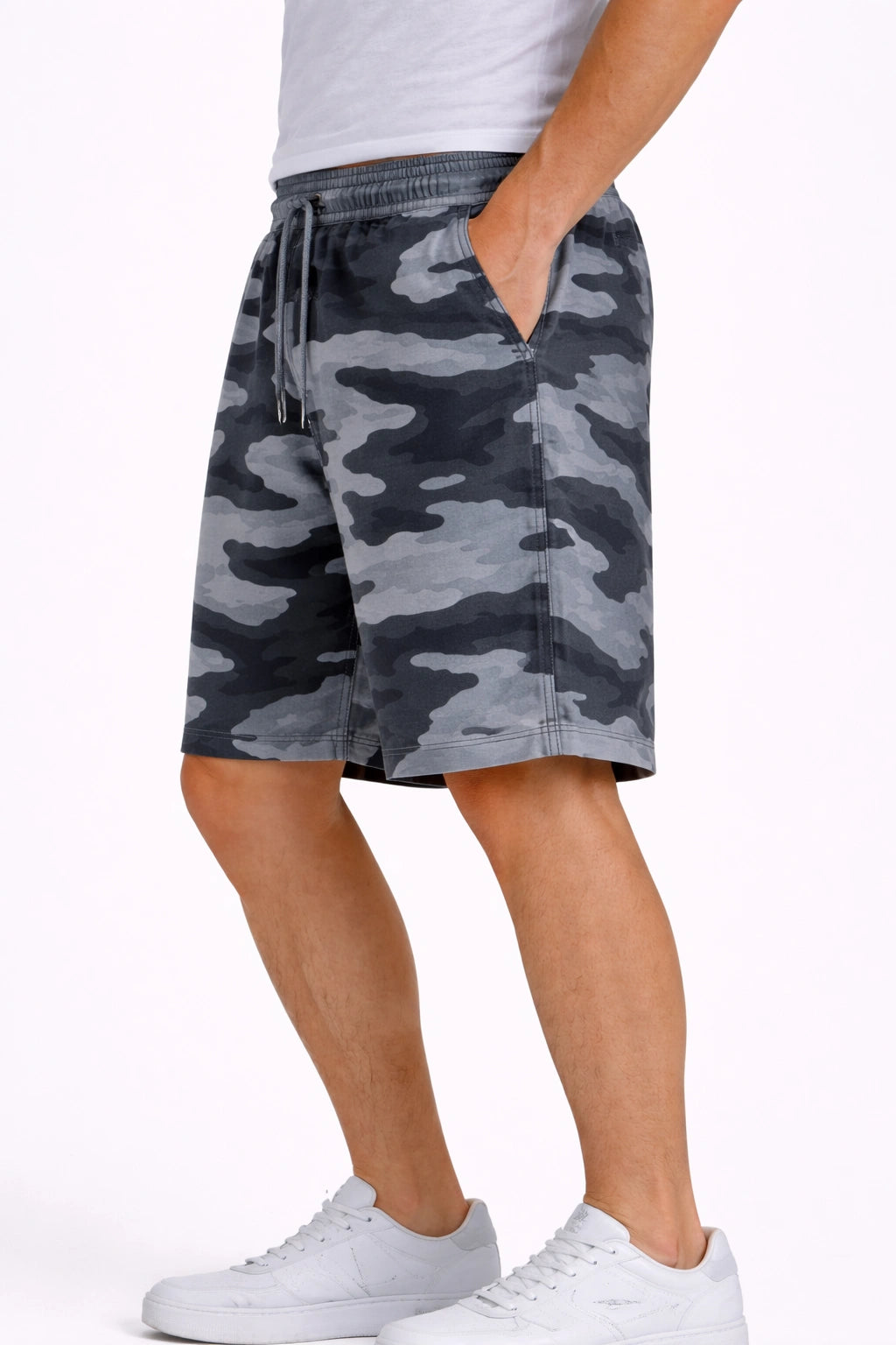 Men’s Grey Urban Print Shorts (INSIDE)