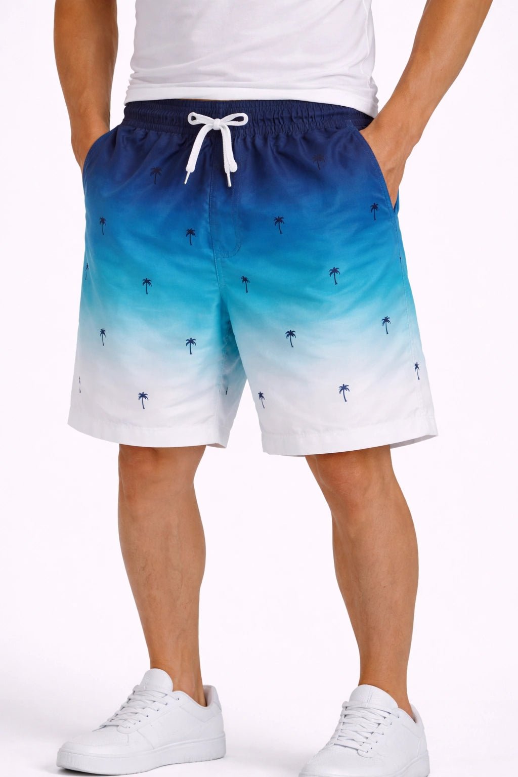 Men’s Ombre Palm Print Shorts (INSIDE)