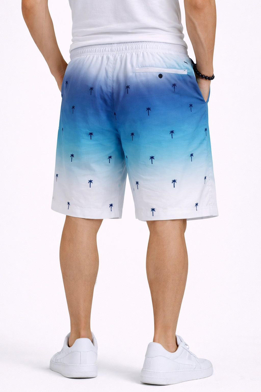 Men’s Ombre Palm Print Shorts (INSIDE)