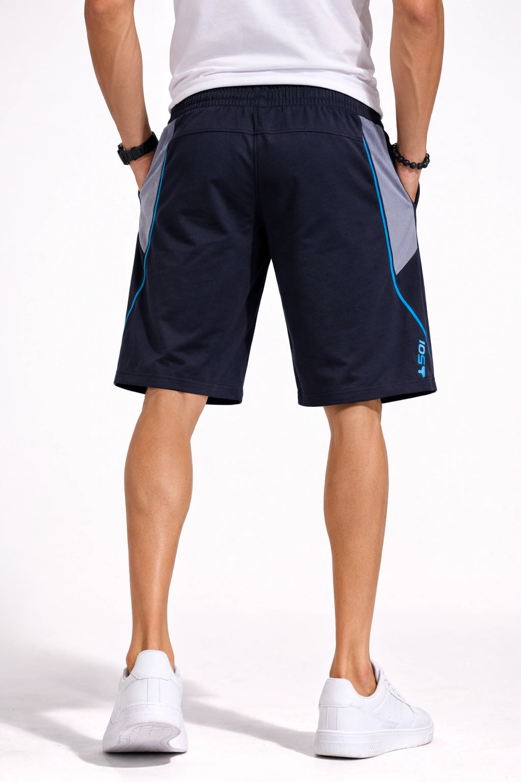 Men’s Navy Sports Shorts (INSIDE)