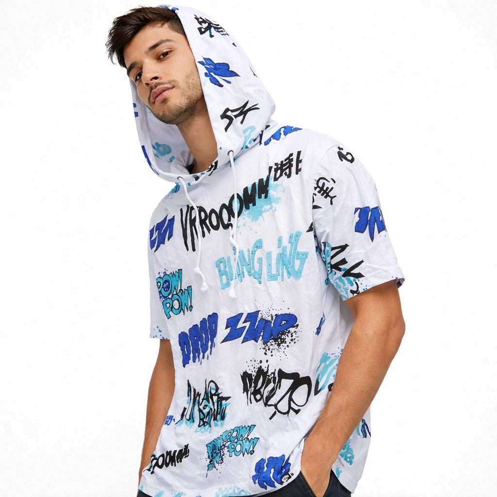 Hoodi Comic Graffiti Short-Sleeve T-shirt (IN SIDE)