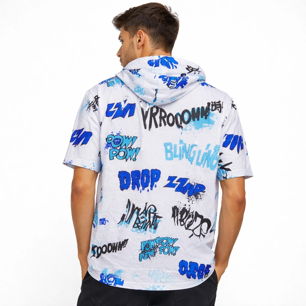 Hoodi Comic Graffiti Short-Sleeve T-shirt (IN SIDE)