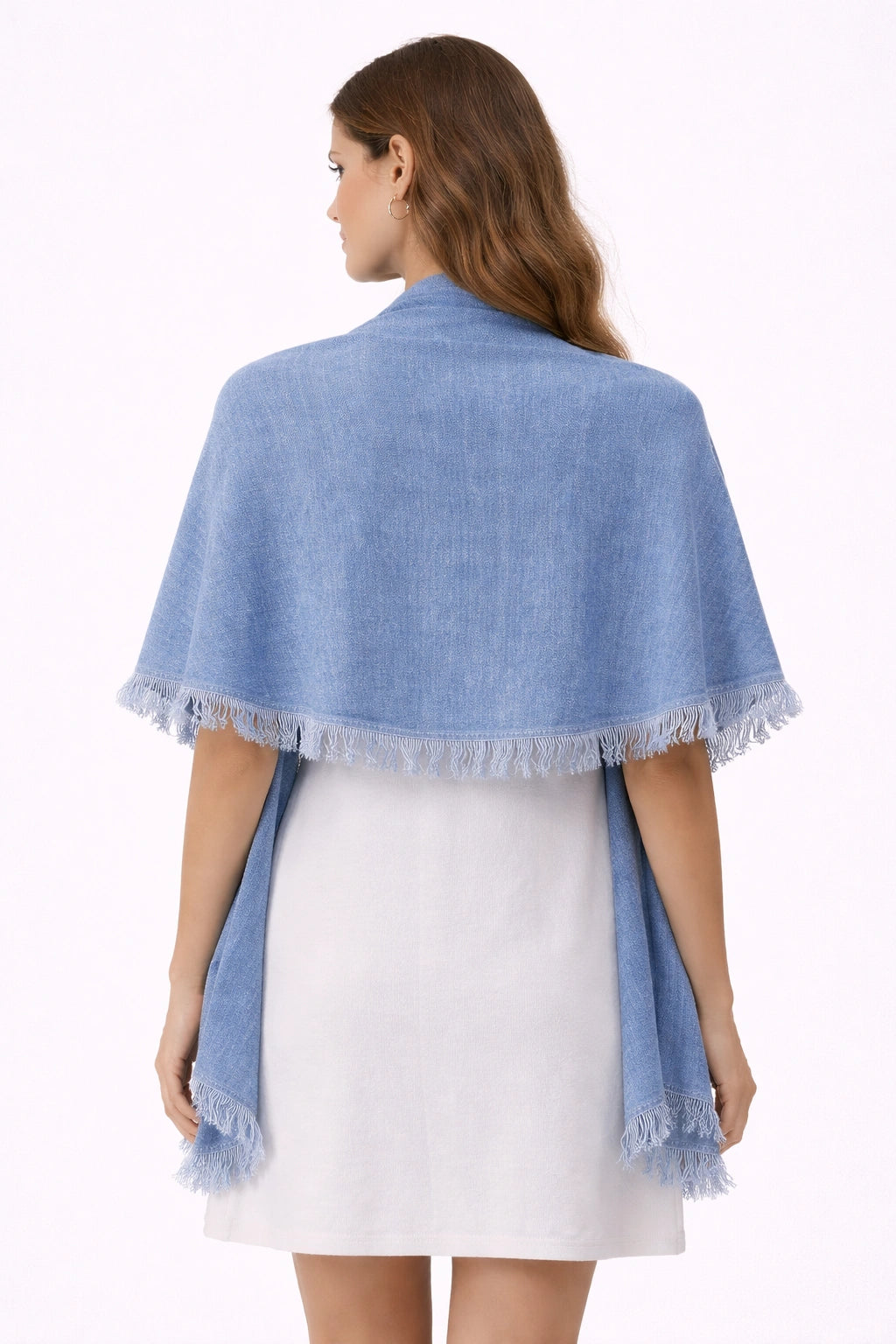 Soft Light Blue Shawl(in side)