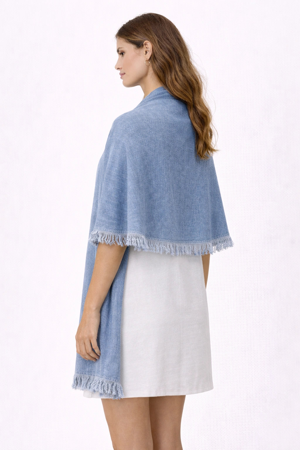 Soft Light Blue Shawl(in side)