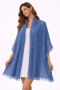 Two-Tone Blue Shawl  (in side)