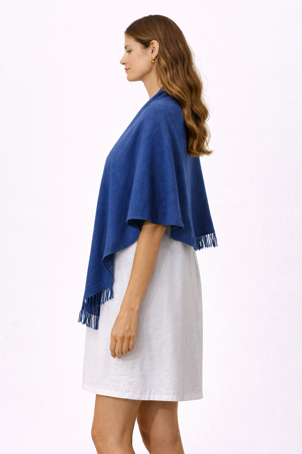 Elegant Navy Blue Shawl (in side)