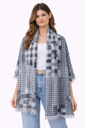 Grey Patterned Shawl (in side)