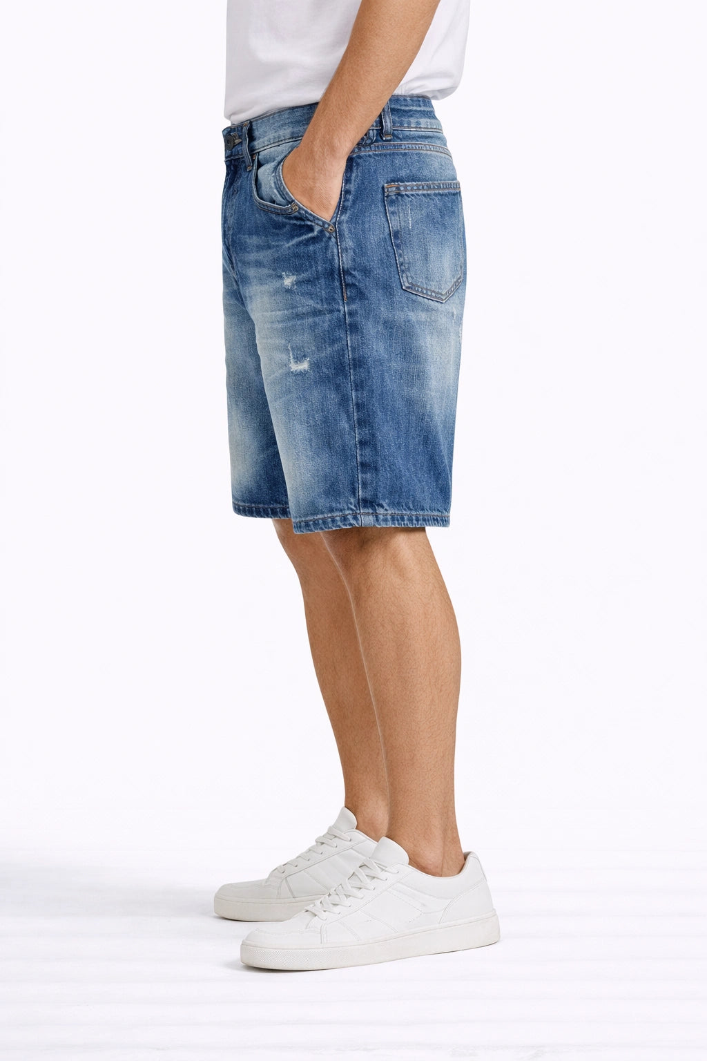 Men’s Blue Denim Shorts (INSIDE)