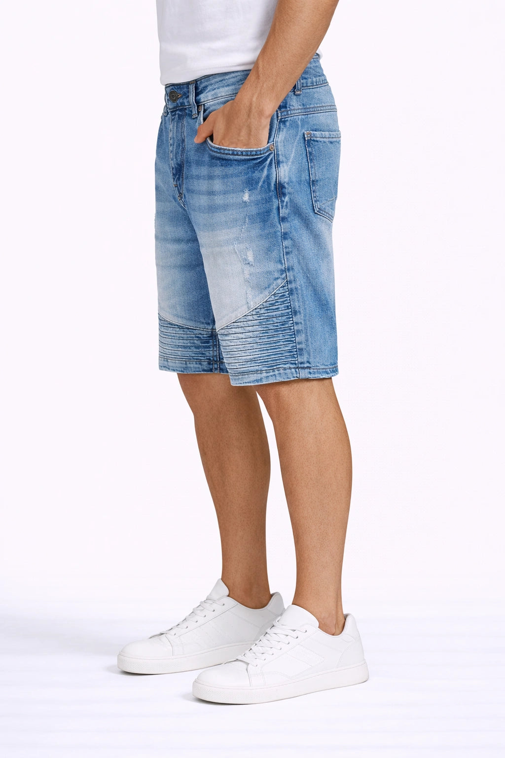 Men’s Blue Denim Shorts (Inside)