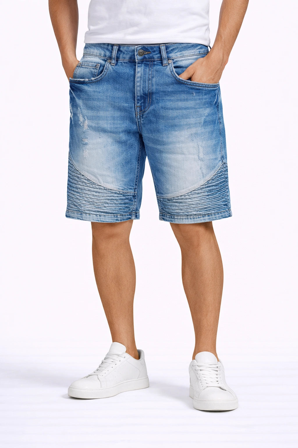 Men’s Blue Denim Shorts (Inside)