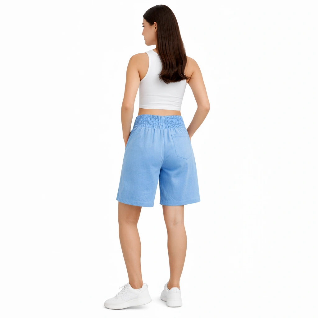 Blue Good Vibes Graphic Shorts (INSIDE)