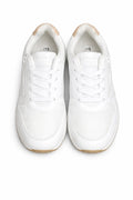 Women’s White Sneakers with Beige Detail (INSIDE)