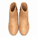 Women’s Camel Suede Ankle Boots (INSIDE)