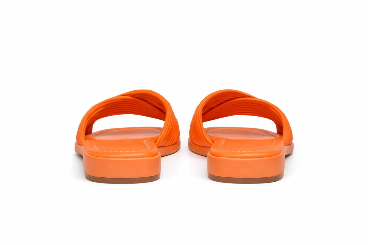 Women’s Orange Cross Strap Sandals (INSIDE)