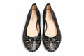 Women's Black Cutout Ballet Flats (INSIDE)