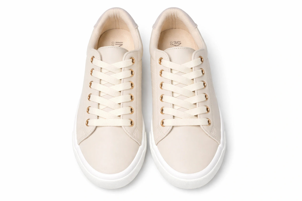 Women's Off-White Casual Sneakers  (INSIDE)