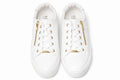 Women's White Sneakers with Side Zipper (INSIDE)