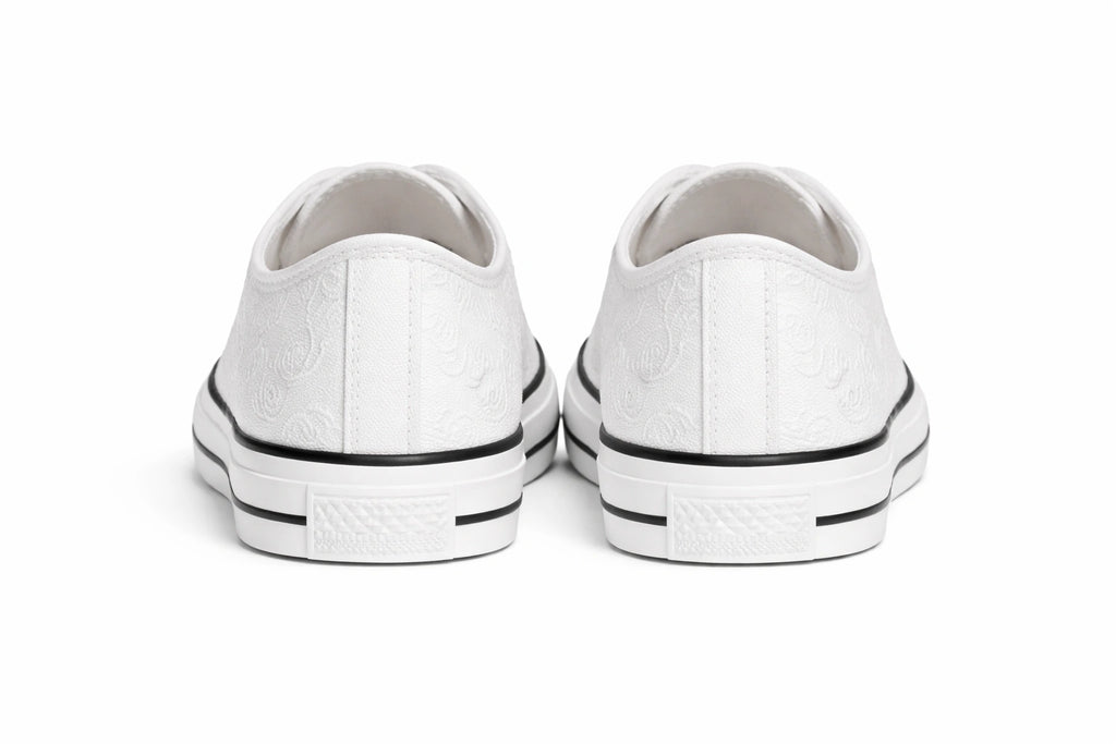 Women's White Embossed Sneakers (INSIDE)