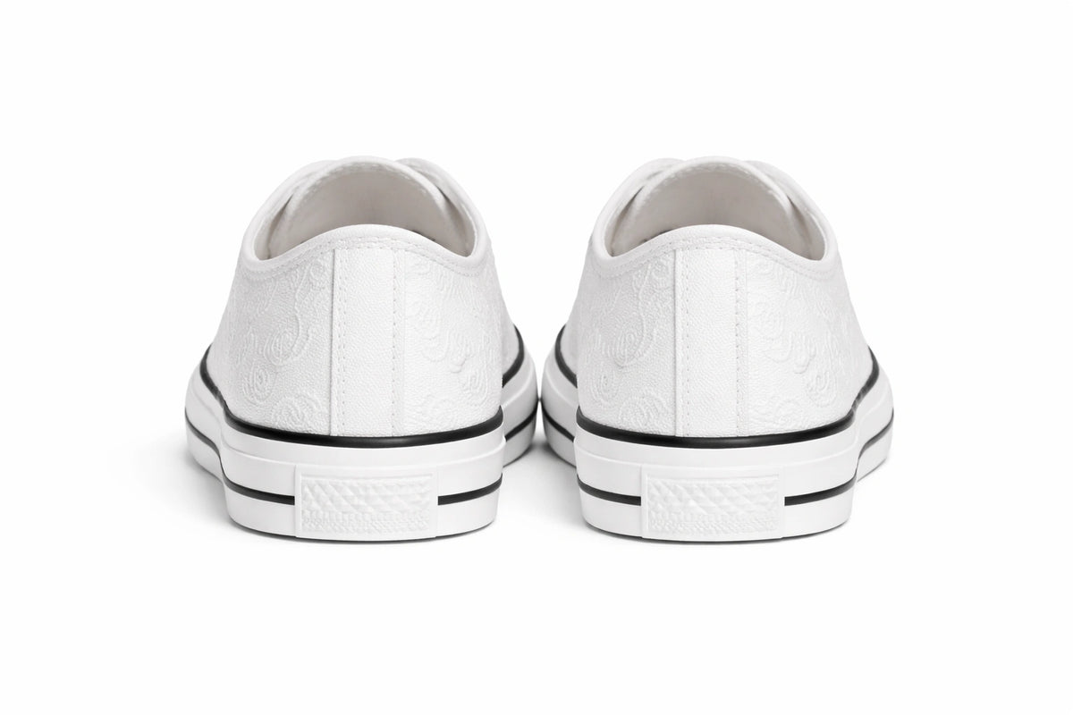 Women's White Embossed Sneakers (INSIDE)