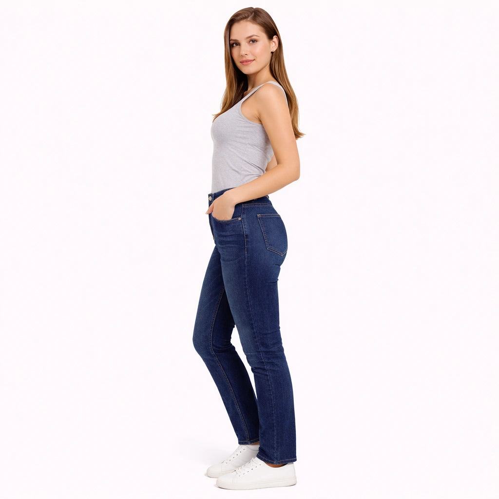 Dark Blue Slim Fit Jeans (INSIDE)