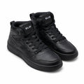Sleek Black Leather Sneaker (Elis)