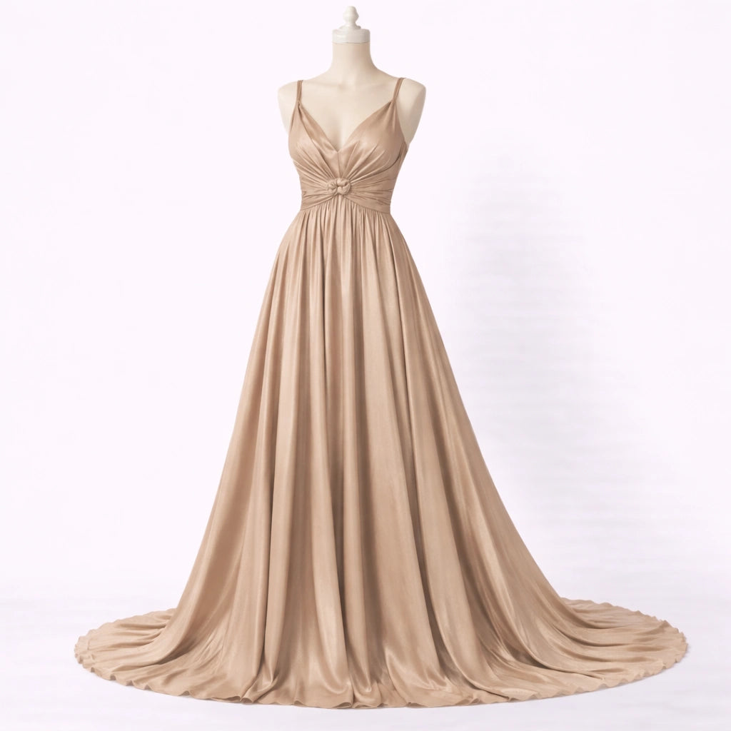 Marciano Gold V-Neck Dress (Guess)