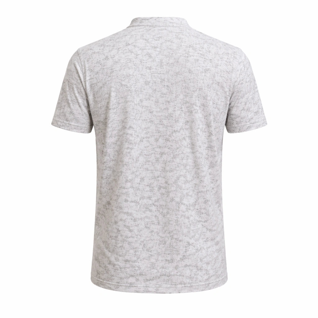 Modern Grey Speckled Henley Tee (IN SIDE)