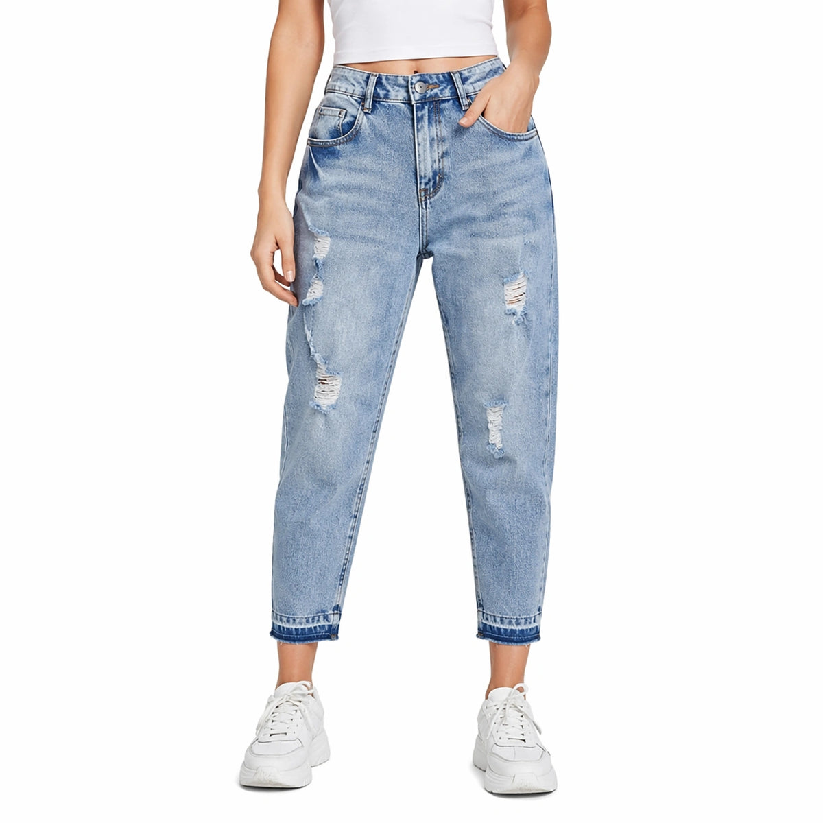 Women’s Light Blue Denim Jeans (INSIDE)