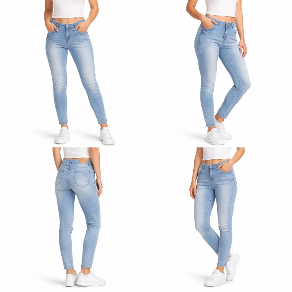 Women’s Light Blue Denim Jeans (INSIDE)