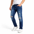 Ripped Blue Denim (INSIDE)