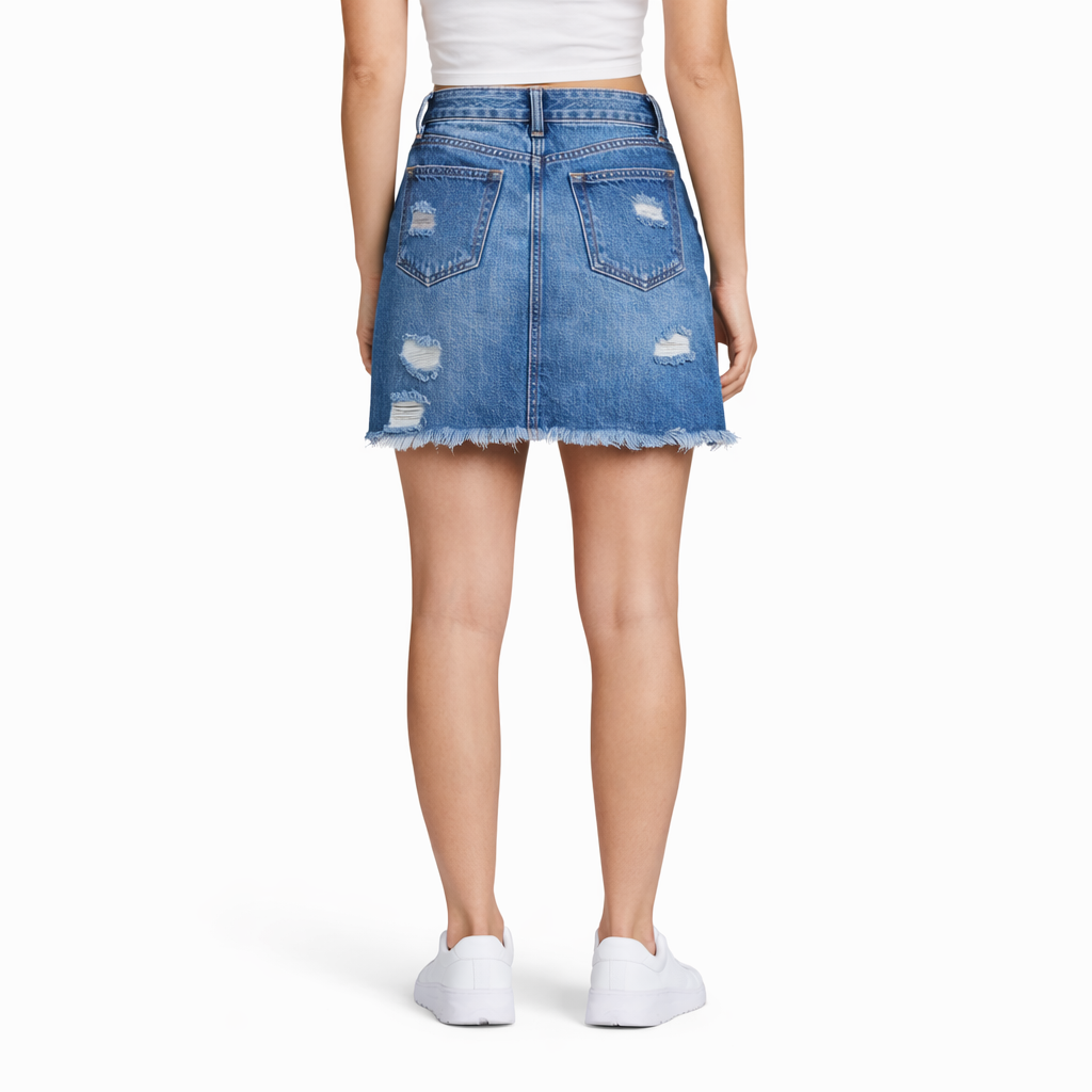Women’s Dark Blue Denim Skirt