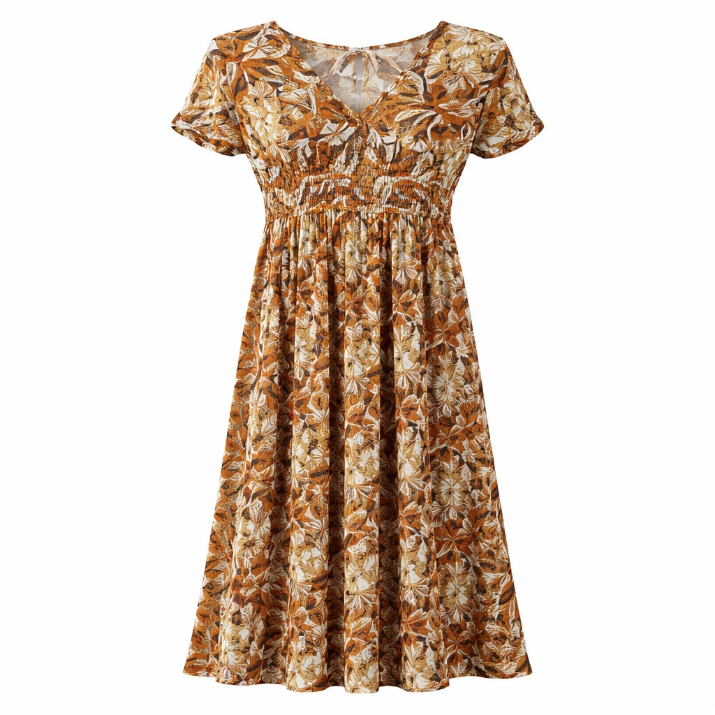 Bohemian-Inspired Midi Dress(INSIDE)