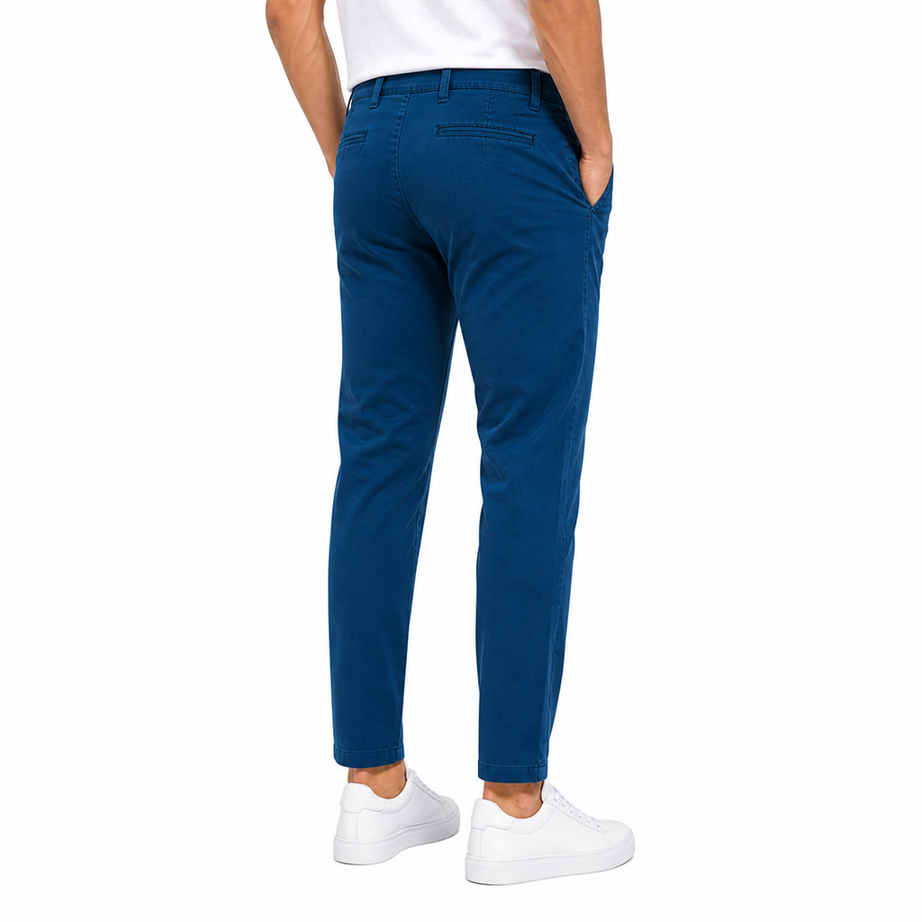 Comfortable Blue Chino Pants(INSIDE)