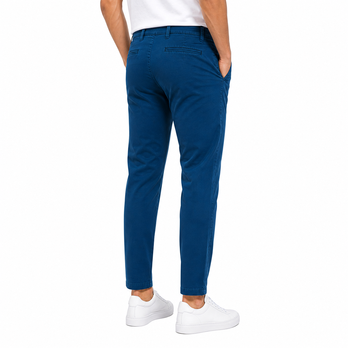 Comfortable Blue Chino Pants(INSIDE)