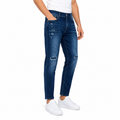 Distressed Dark Blue Jeans(INSIDE)