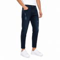 Dark Indigo Distressed Jeans (INSIDE)