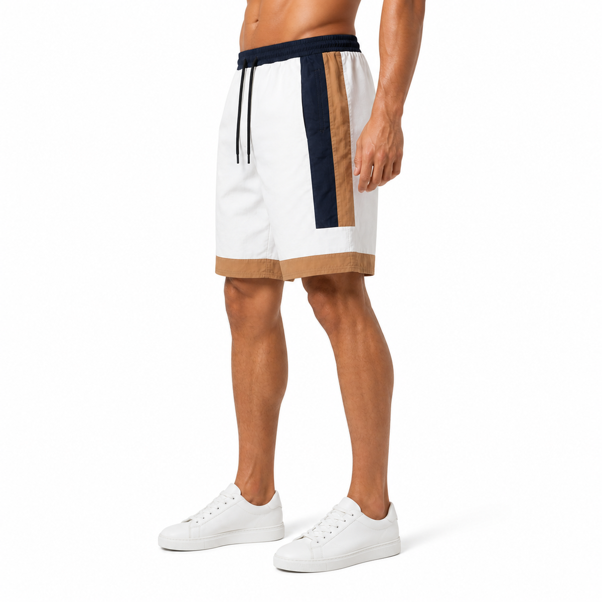 Modern Color-Block Casual Shorts(INSIDE)