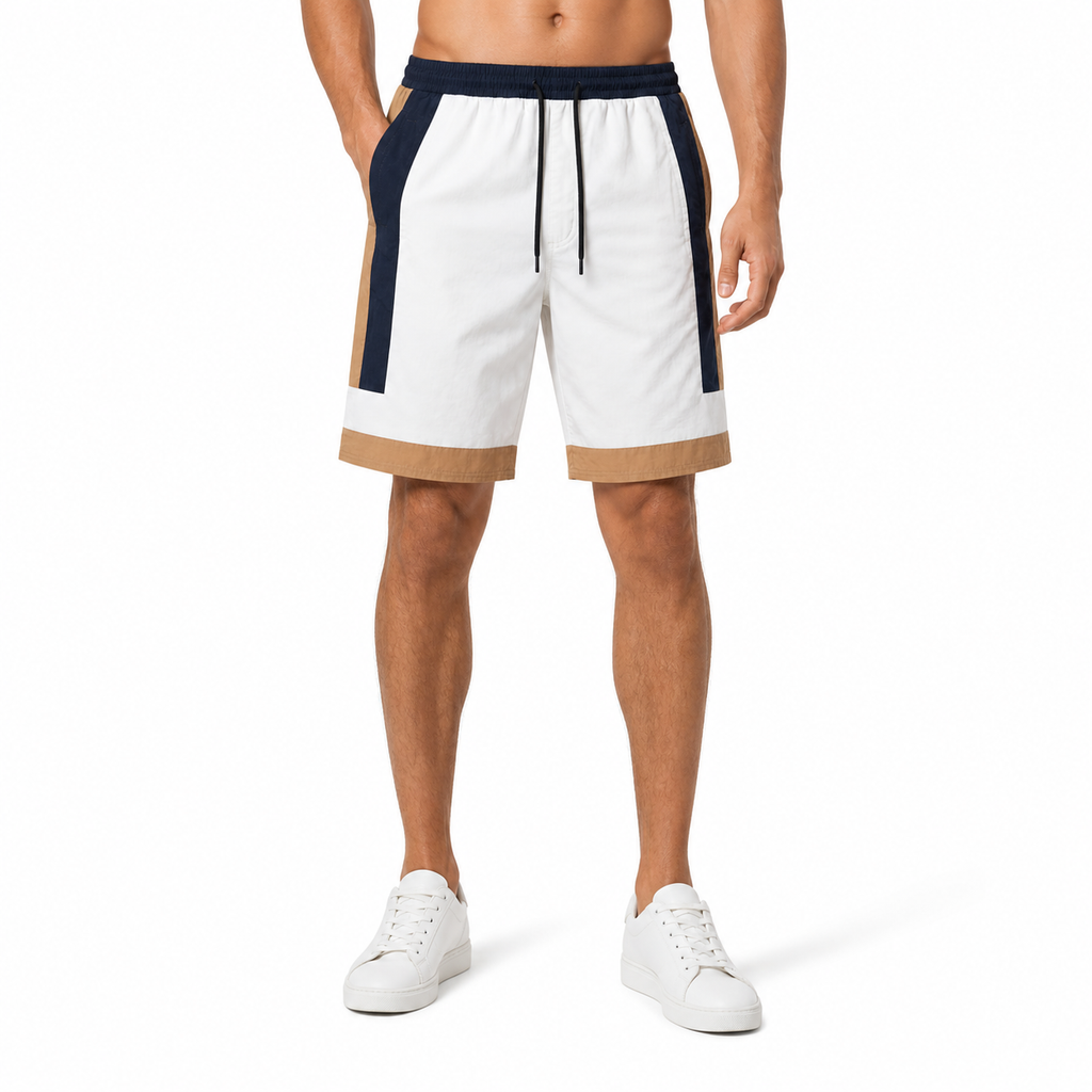 Modern Color-Block Casual Shorts(INSIDE)