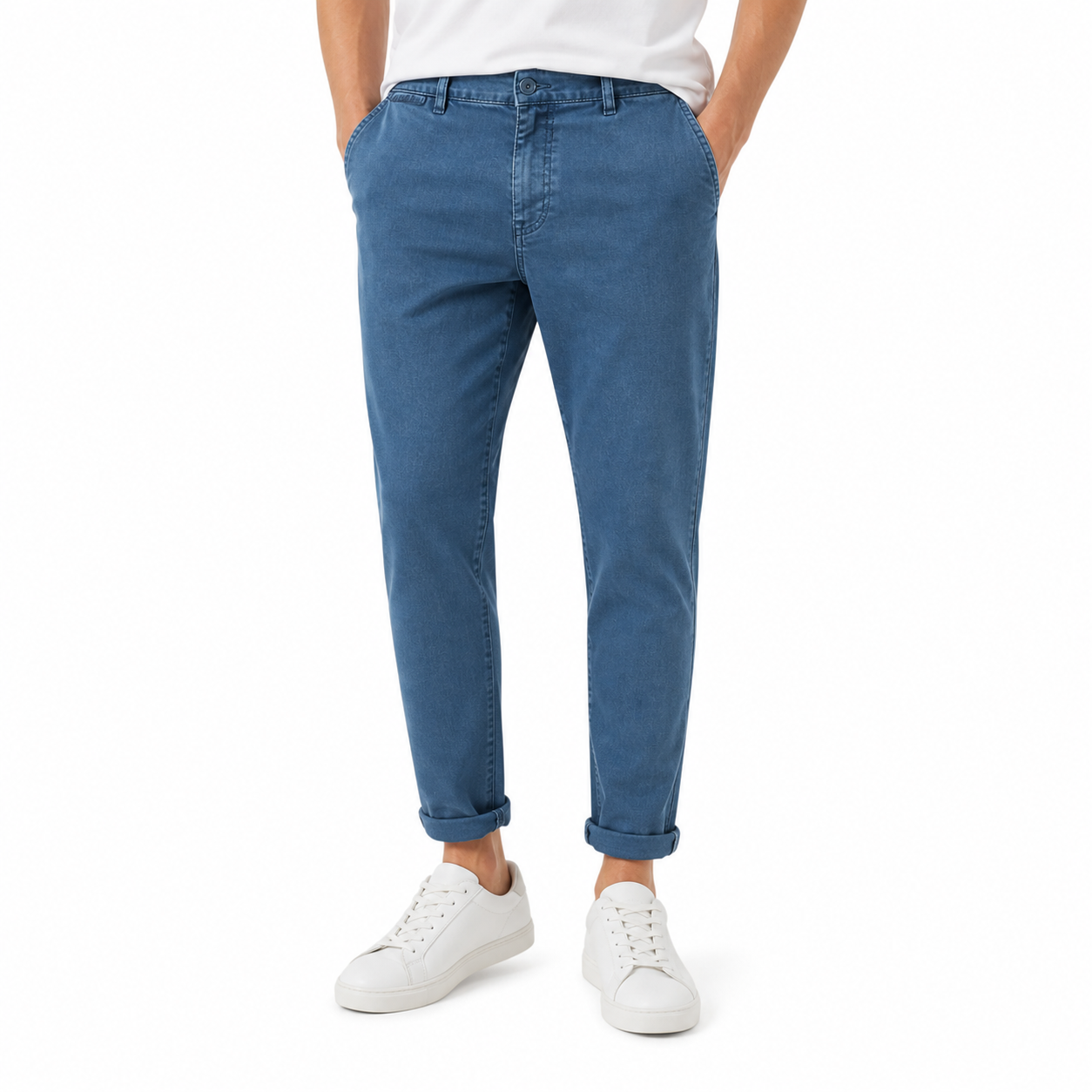 Modern Blue Chino Trousers (INSIDE)