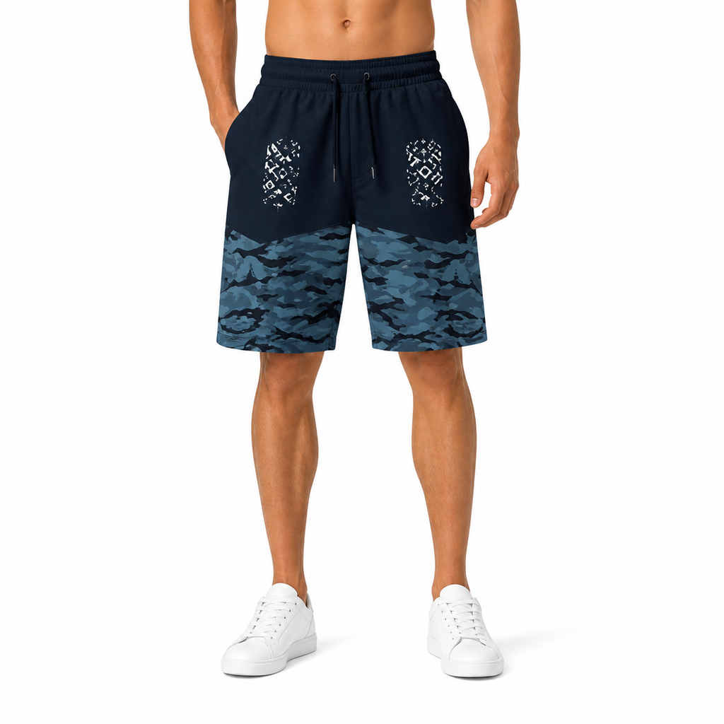 Modern Navy Camo Shorts(INSIDE)
