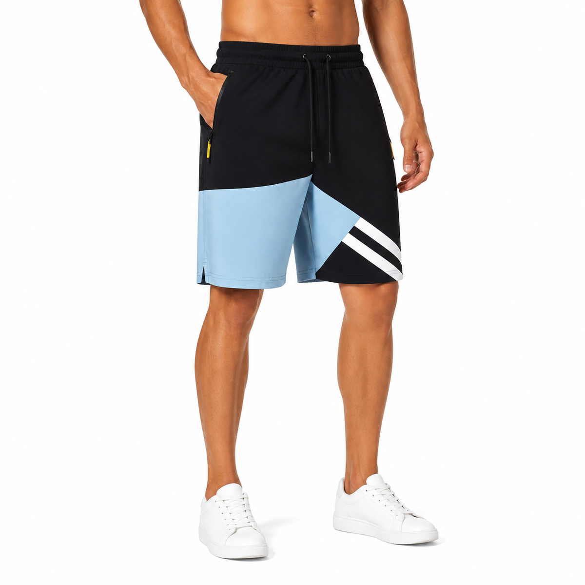 Modern Geometric Athletic Shorts(INSIDE)