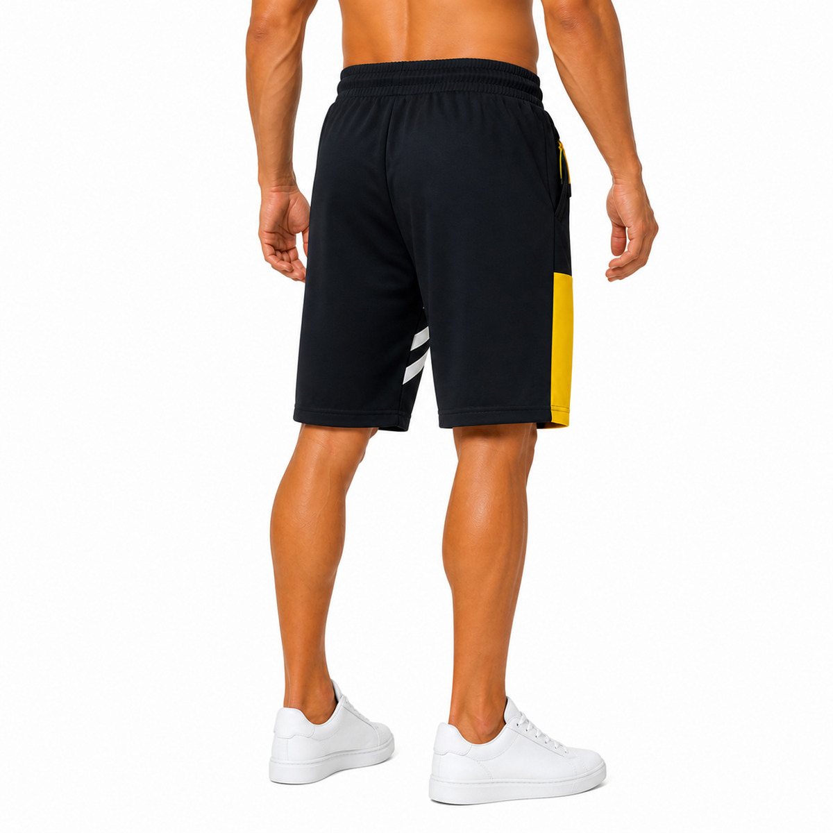 Dynamic Black Yellow Shorts(INSIDE)