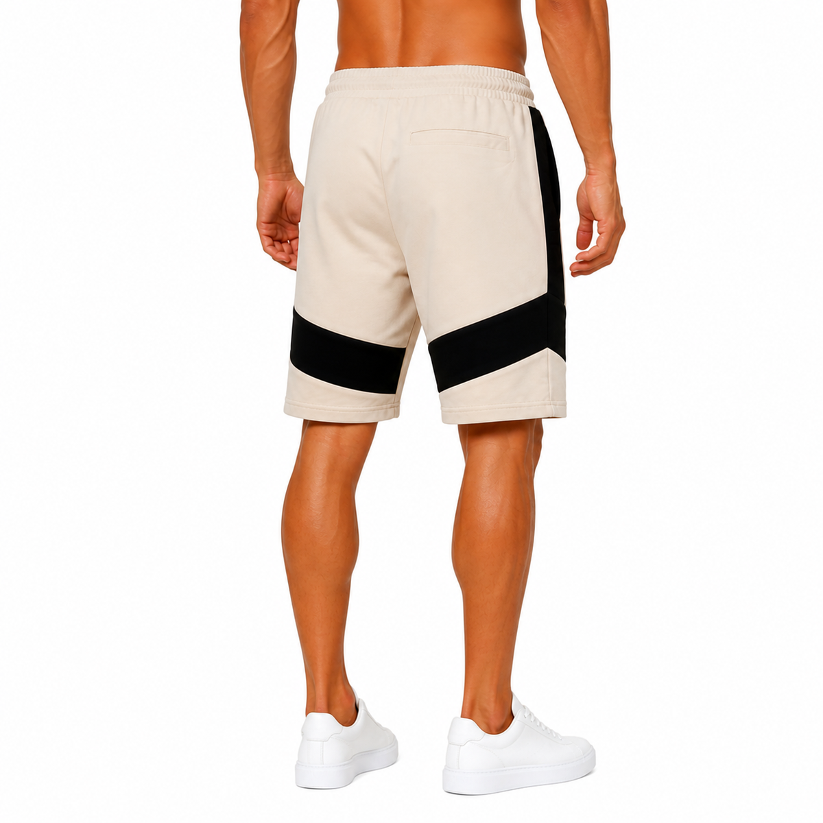Modern Beige Athletic Shorts(INSIDE)