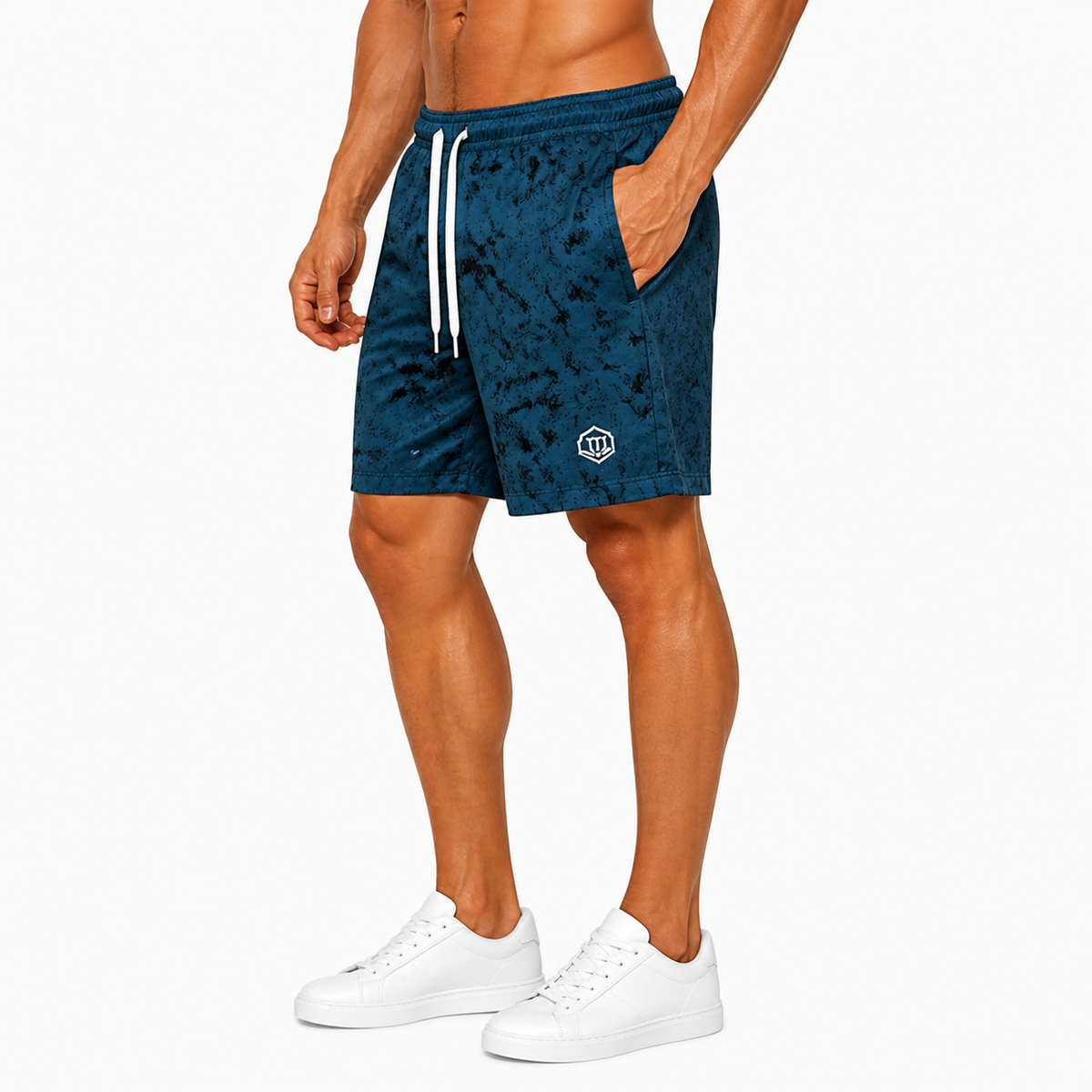 Navy Marble Swim Shorts(INSIDE)