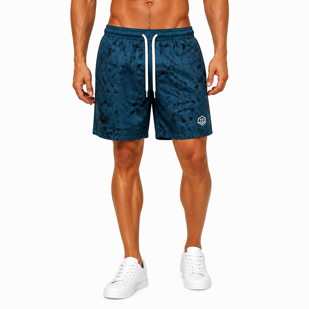 Navy Marble Swim Shorts(INSIDE)
