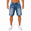 Classic Faded Blue Denim Shorts (INSIDE)