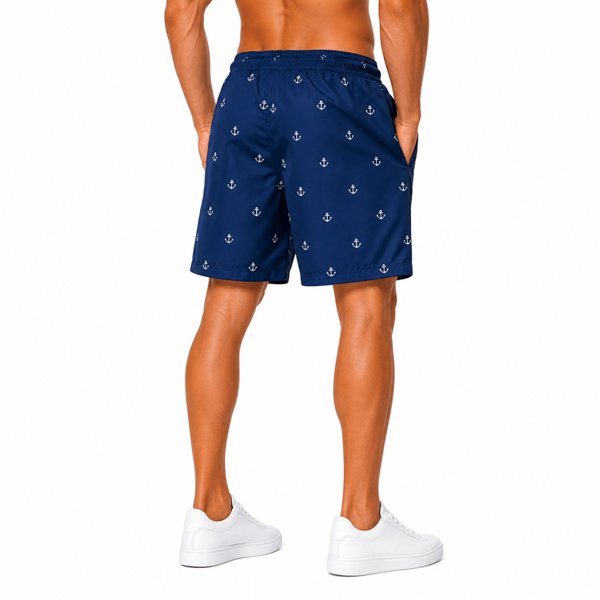 Navy Anchor Swim Shorts(INSIDE)