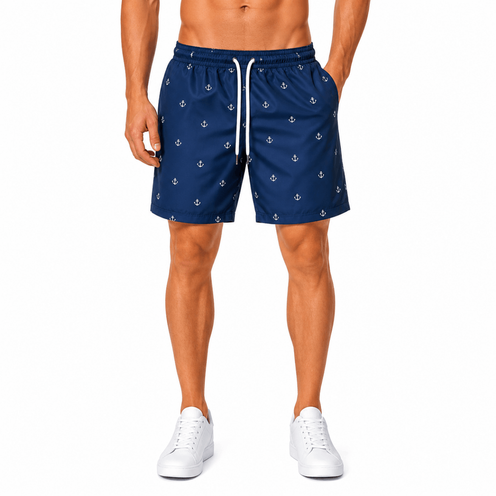 Navy Anchor Swim Shorts(INSIDE)