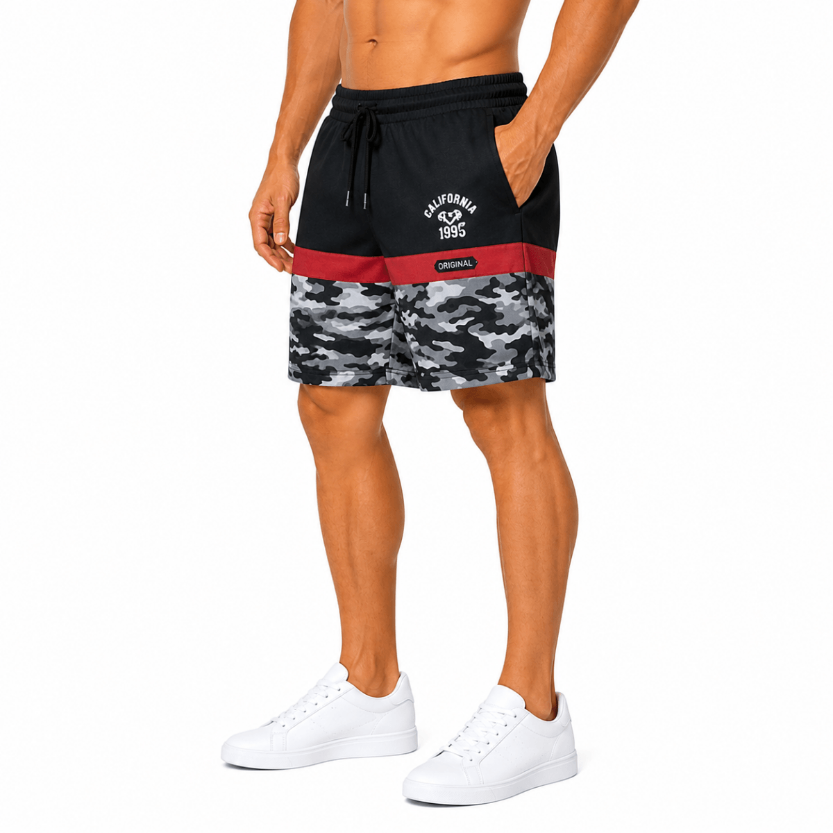 Black Camo Athletic Shorts(INSIDE)