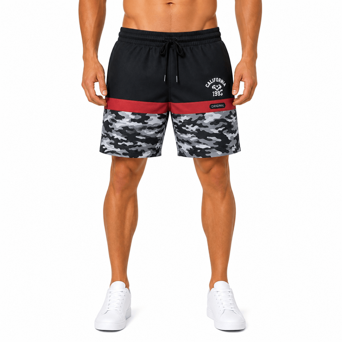 Black Camo Athletic Shorts(INSIDE)